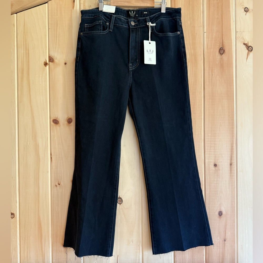 L.T.J. Letters to Juliette Sicily Raw Hem Crop Flare Jeans